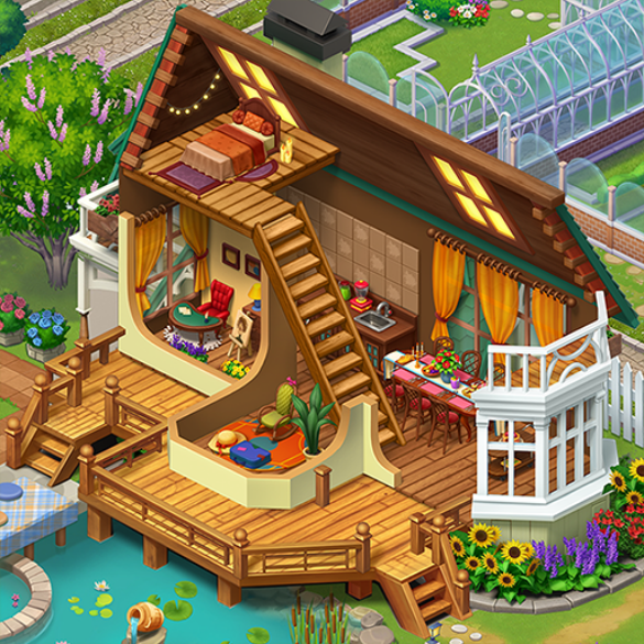 Merge Manor : Sunny House für Android | iOS